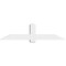 Ekena Millwork Eugene Architectural Grade PVC Gable Bracket, 72"W x 18"H x 6"D x 6"F, 6/12 Pitch GBP072X18X0606EUG00 - alternate 5